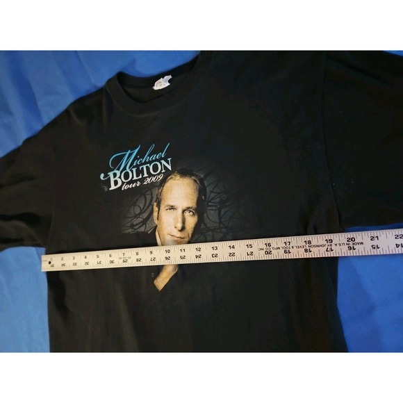 VTG‎ Michael Bolton Concert T-shirt 2009 Tour Band Tee Double Sided CITY LIST LG - Picture 5 of 8